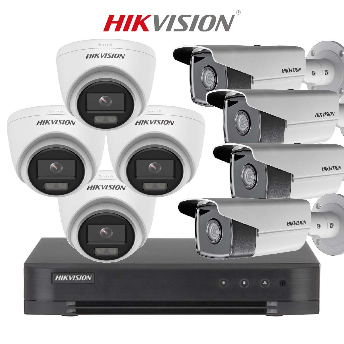 باقة من 8 كاميرات هيك فيجن 5MP