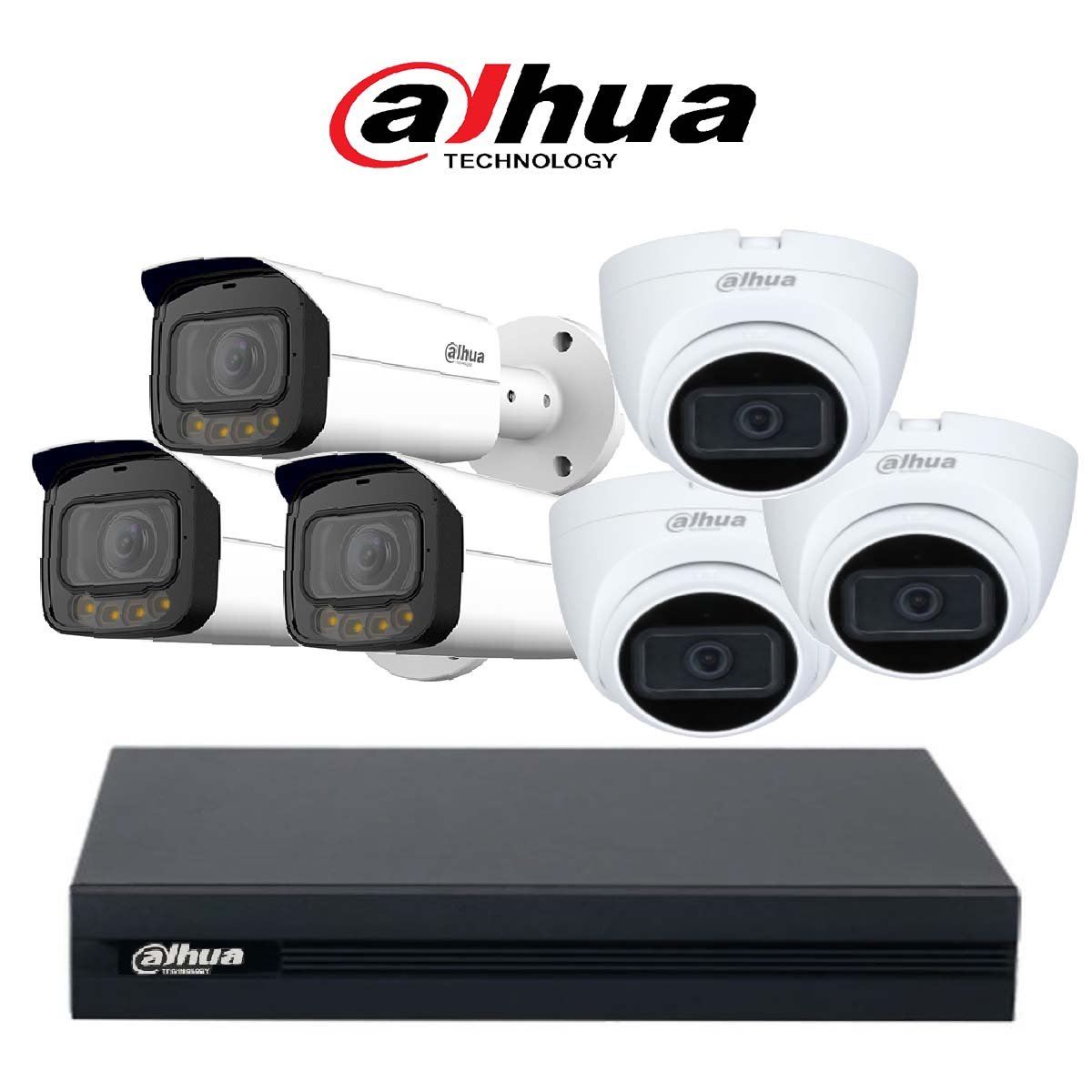باقة من ست كاميرات داهوا 5MP