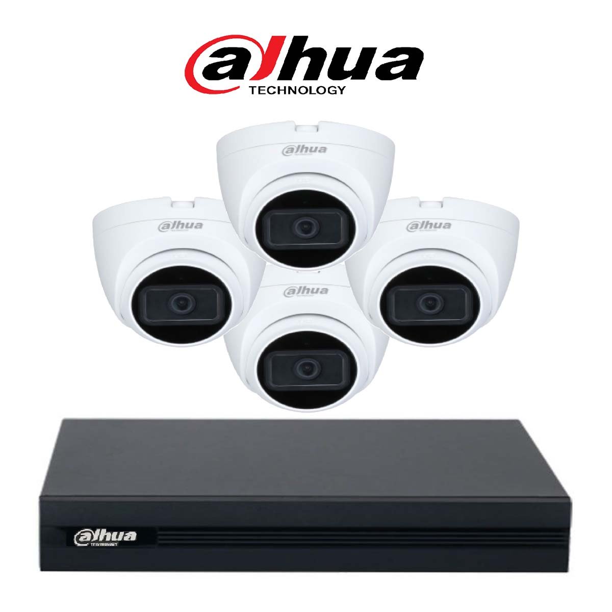 باقة من اربع كاميرات داخلية داهوا 5MP