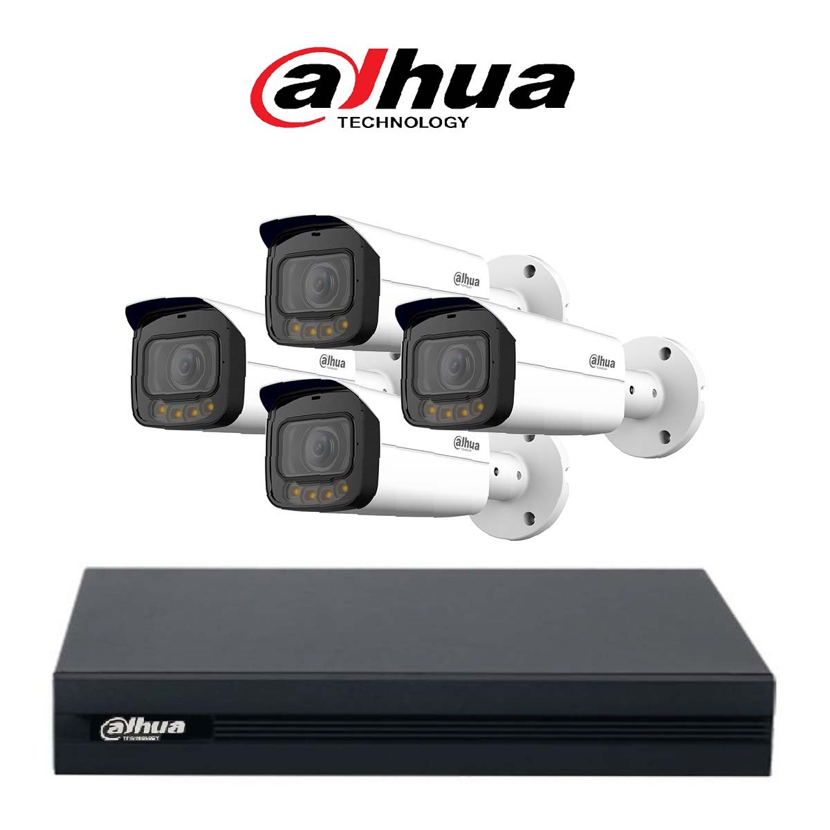 باقة من اربع كاميرات خارجية داهوا 5MP