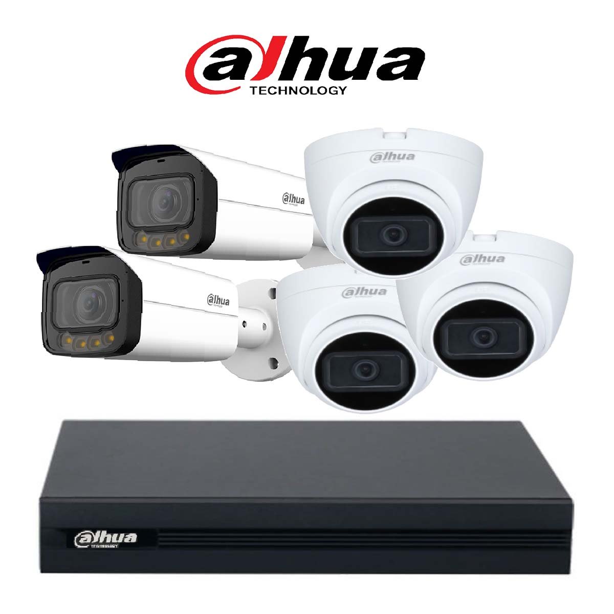 باقة من خمس كاميرات داهوا 2MP